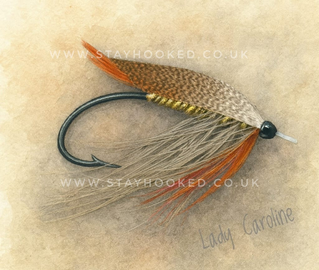 Lady Caroline Spey fly print
